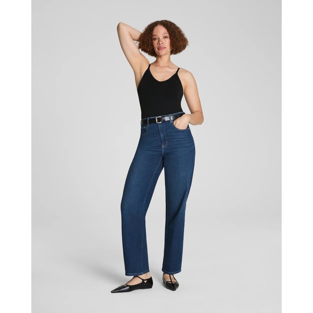Spanx Shape Authentic 360 90s Straight Leg Jeans XL High Rise Everyday Shaping